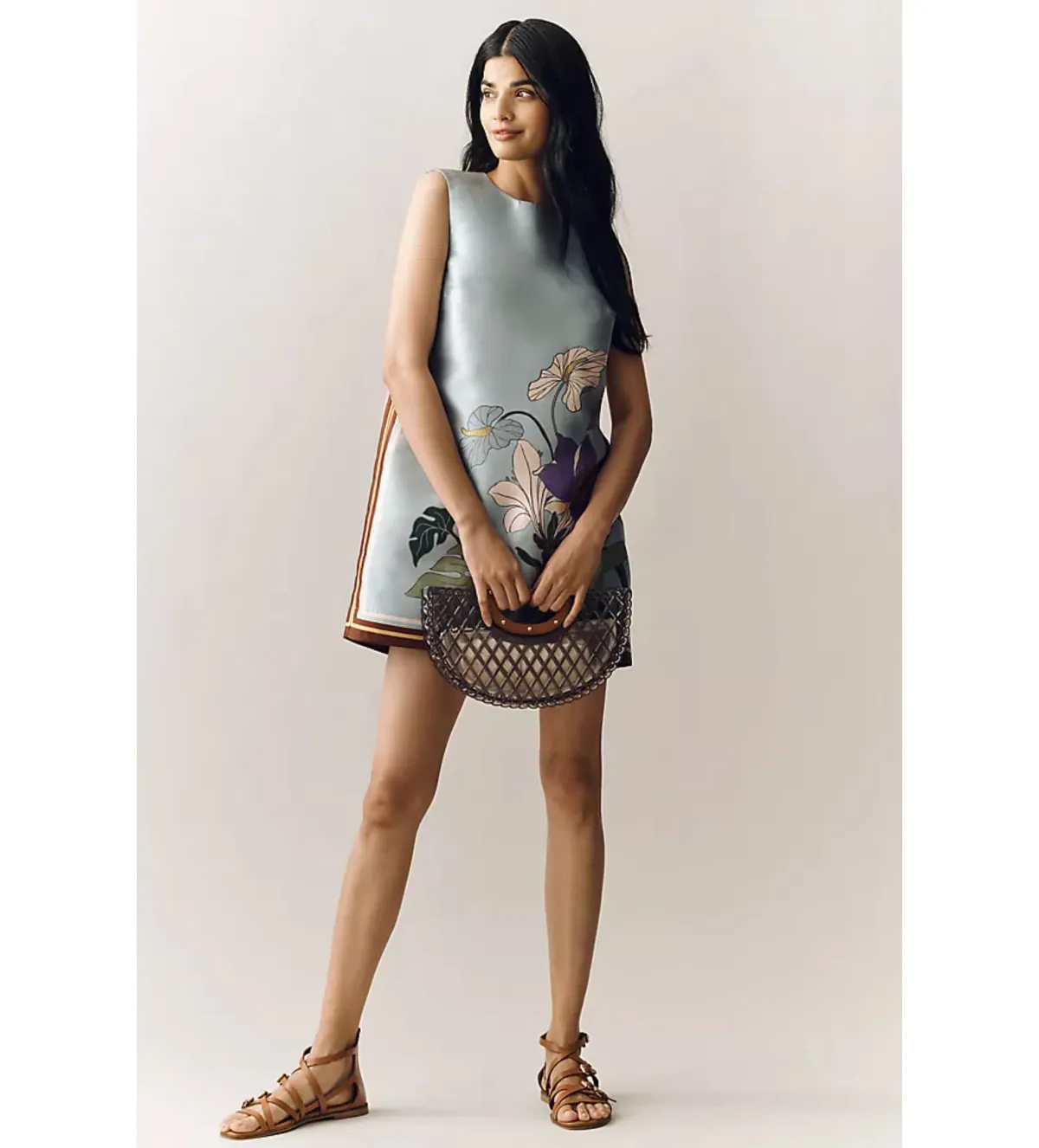 Alemais Alfie Mini Dress in Ice Blue Size AU10 - Image 3
