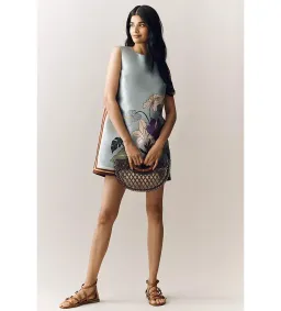 Alemais Alfie Mini Dress in Ice Blue Size AU10 for rent on The Volte - image 3