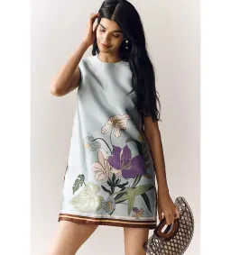 Alemais Alfie Mini Dress in Ice Blue Size AU10 for rent on The Volte - image 1