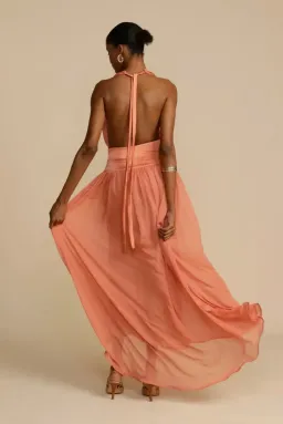 Arcina Ori Serena Dress Coral Size S / AU 8 for rent on The Volte - image 3