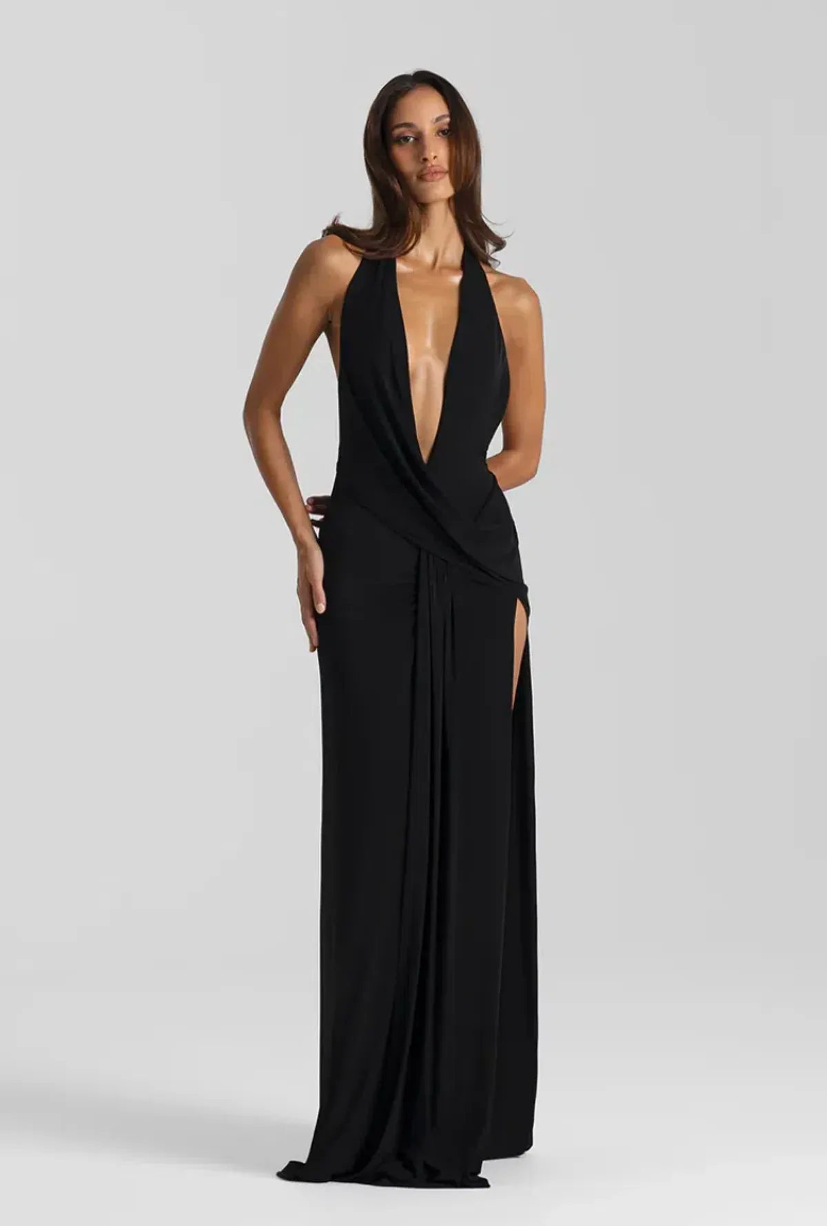 Natalie Rolt Winona Gown Black Size 8 - Image 1