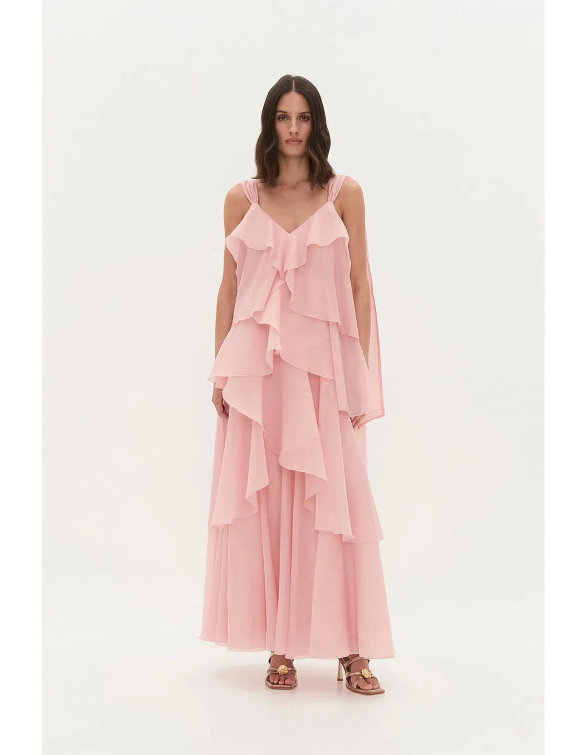 BRAND NEW 🌸Aje Gracie Tiered Maxi Dress in Muted Rose Pink - Size 12 AU Gown🌸 - Image 10