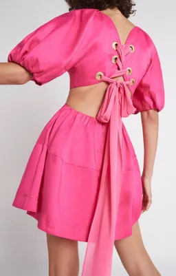 Aje Admiration Lace-up Minidress Size 8 for rent on The Volte - image 2