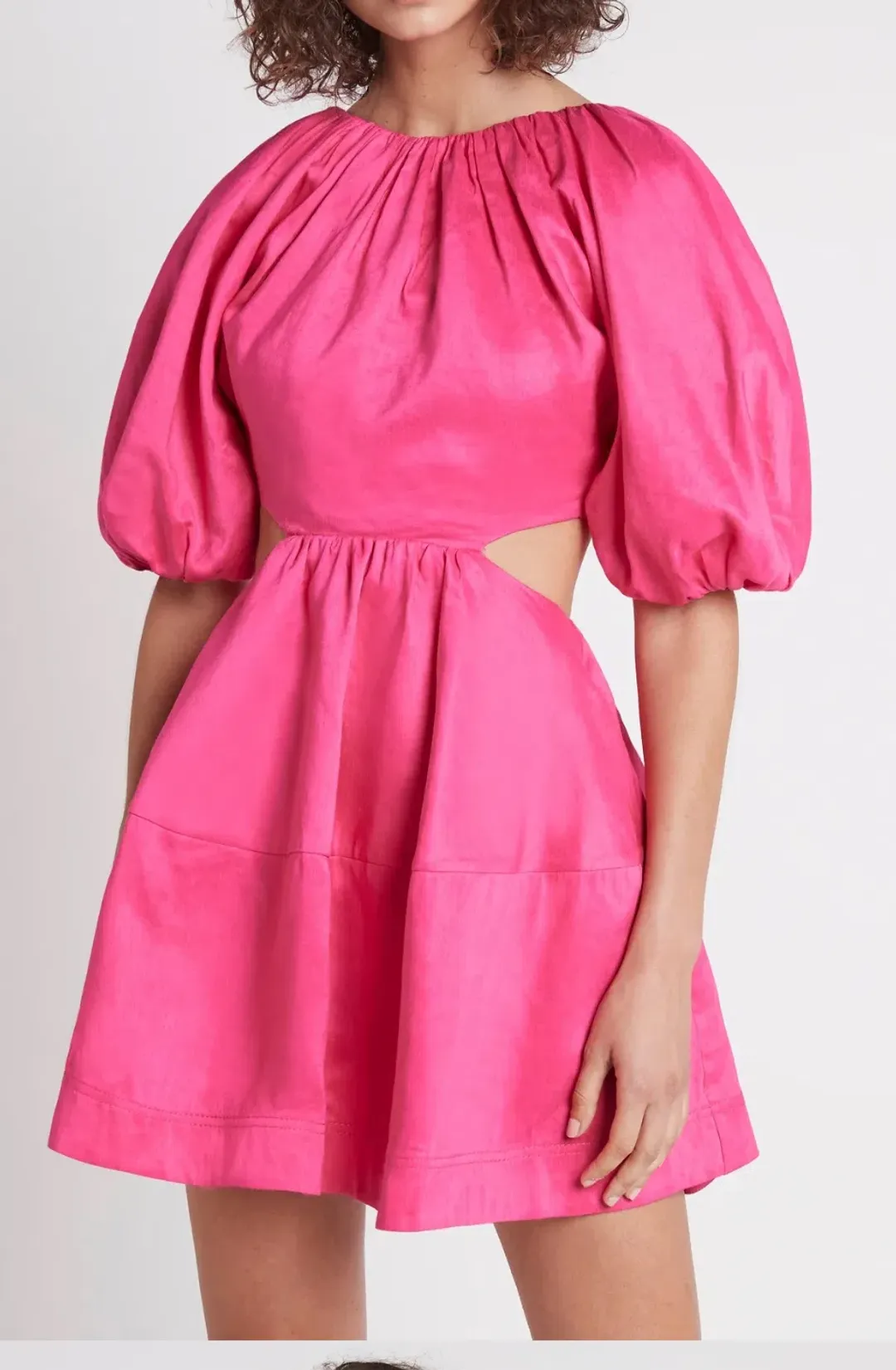 Aje Admiration Lace-up Minidress Size 8 for rent on The Volte - main image