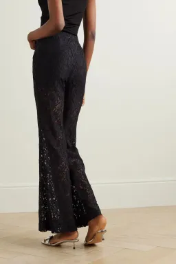 Zimmermann Matchmaker lace top and pant set black sheer Size AU 3 / UK 14 for rent on The Volte - image 5