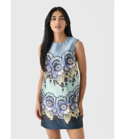 Alemais Madalena Mini Dress in Blue Size AU12 for rent on The Volte - image 4