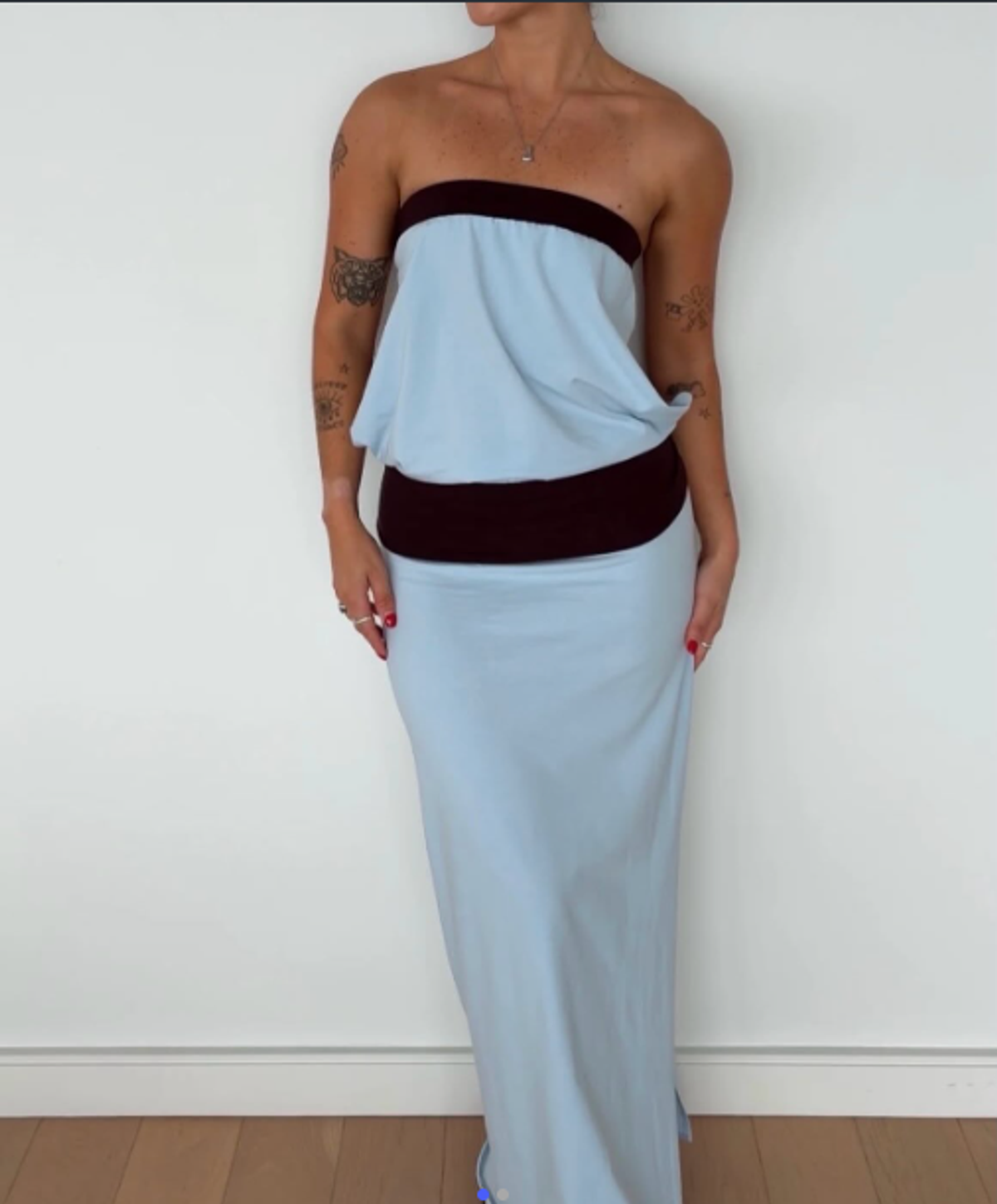 THE BOY CLUB Inka Maxi dress in Sky 🍒 Size XS - Image 1