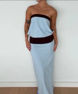 THE BOY CLUB Inka Maxi dress in Sky 🍒 Size XS for rent on The Volte - image 1