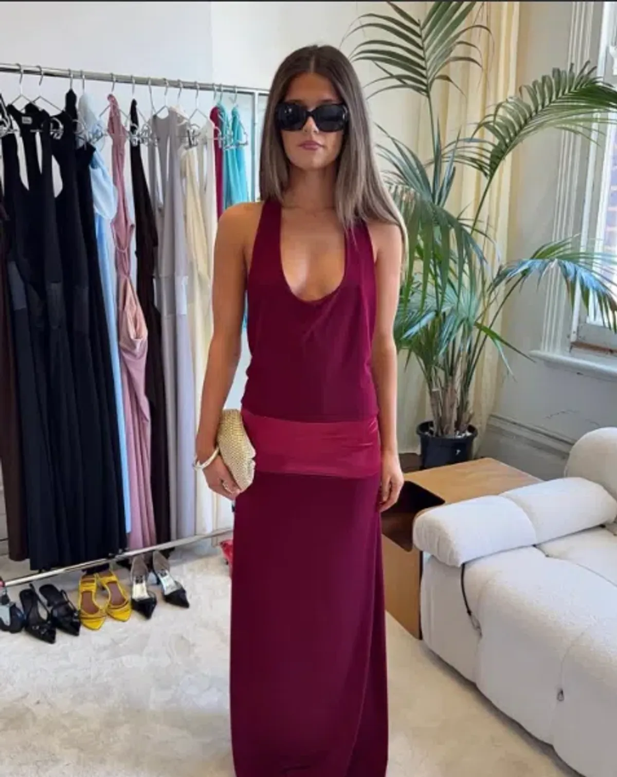 La Marie Serena dress in Ruby Size XS/S - Image 1