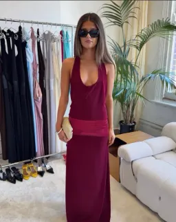 La Marie Serena dress in Ruby Size XS/S for rent on The Volte - image 1