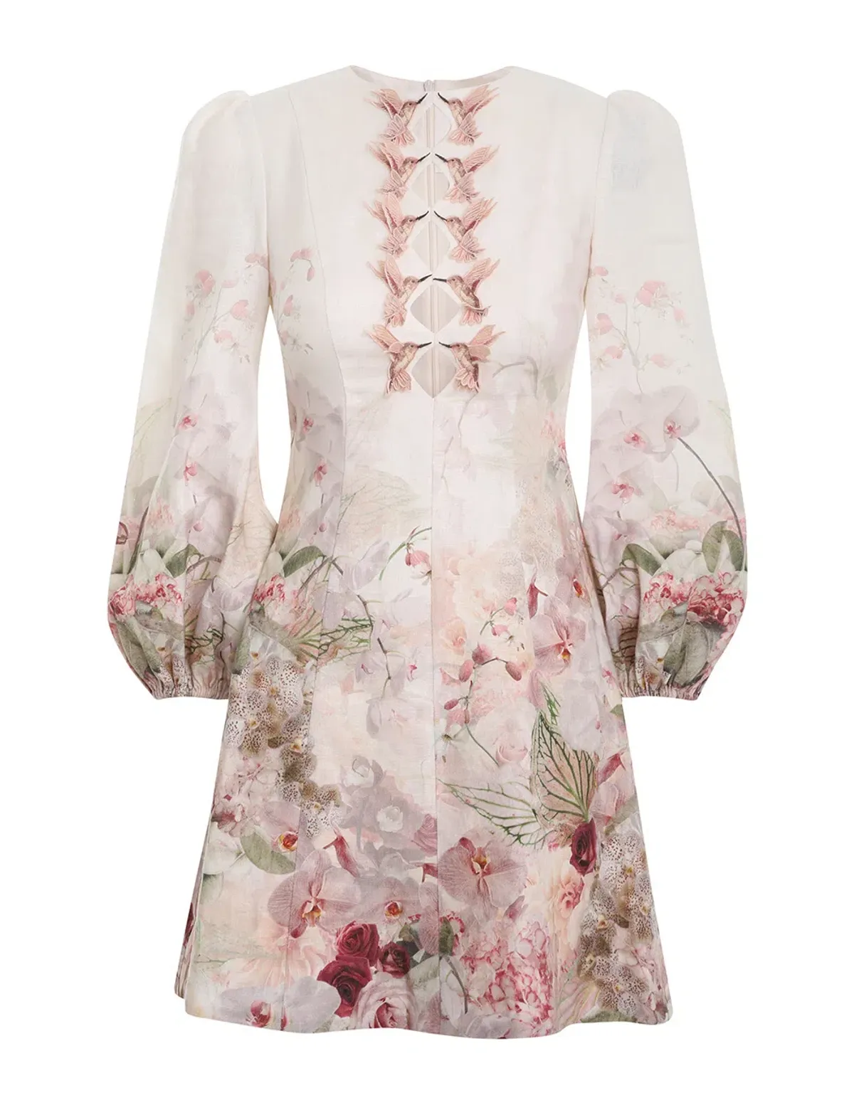 Zimmermann Dancer Hummingbird Mini Dress in Print Size 2 / AU 12 - Image 5