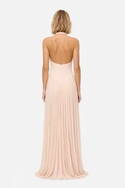 🩷 MISHA Ophelia Jersey Maxi Dress in Soft Pink - Size L / 12 AU Gown🩷 for rent on The Volte - image 6