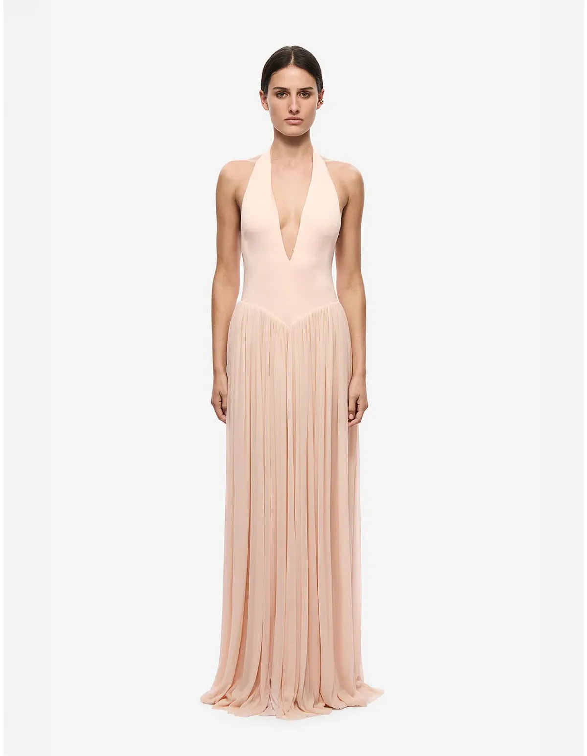 🩷 MISHA Ophelia Jersey Maxi Dress in Soft Pink - Size M / 10 AU Gown🩷 - Image 4