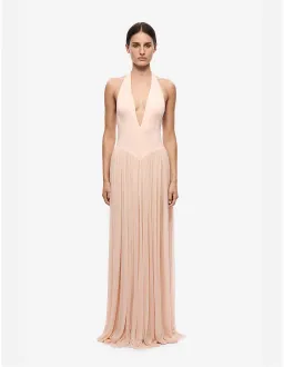🩷 MISHA Ophelia Jersey Maxi Dress in Soft Pink - Size M / 10 AU Gown🩷 for rent on The Volte - image 4
