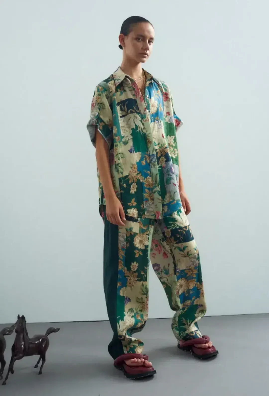 Alémais Loretta Shirt and Pant Set Size 14 for rent on The Volte - main image
