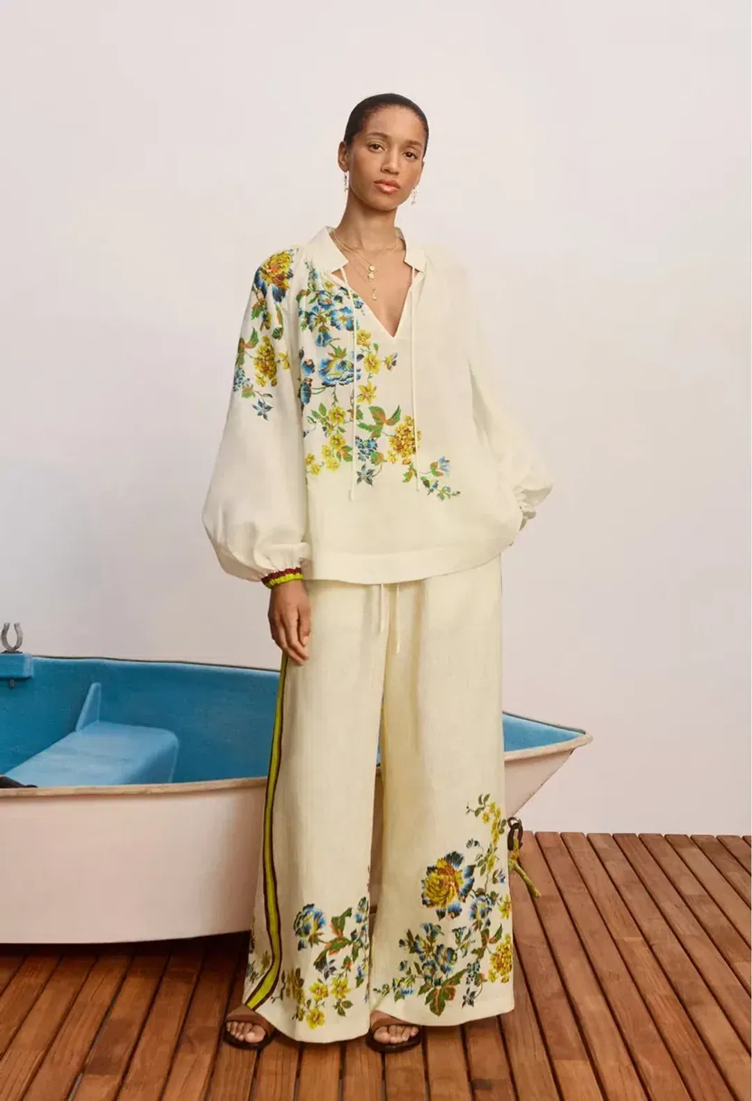 Alémais Phyllis Top and Pant Set Size 12 for rent on The Volte - main image