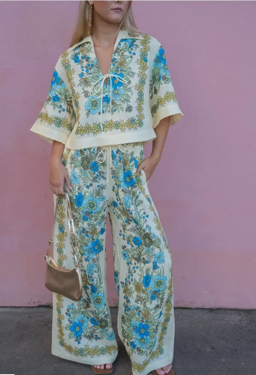 Alémais Sophia Top and Pant Set Size 14 for rent on The Volte - main image