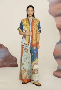 Alémais Surrealist Summer Shirt and Pant Set Size 16 for rent on The Volte - image 2