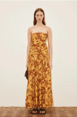 Alémais Banana Blossom Ruched Gown Size 16 for rent on The Volte - image 1