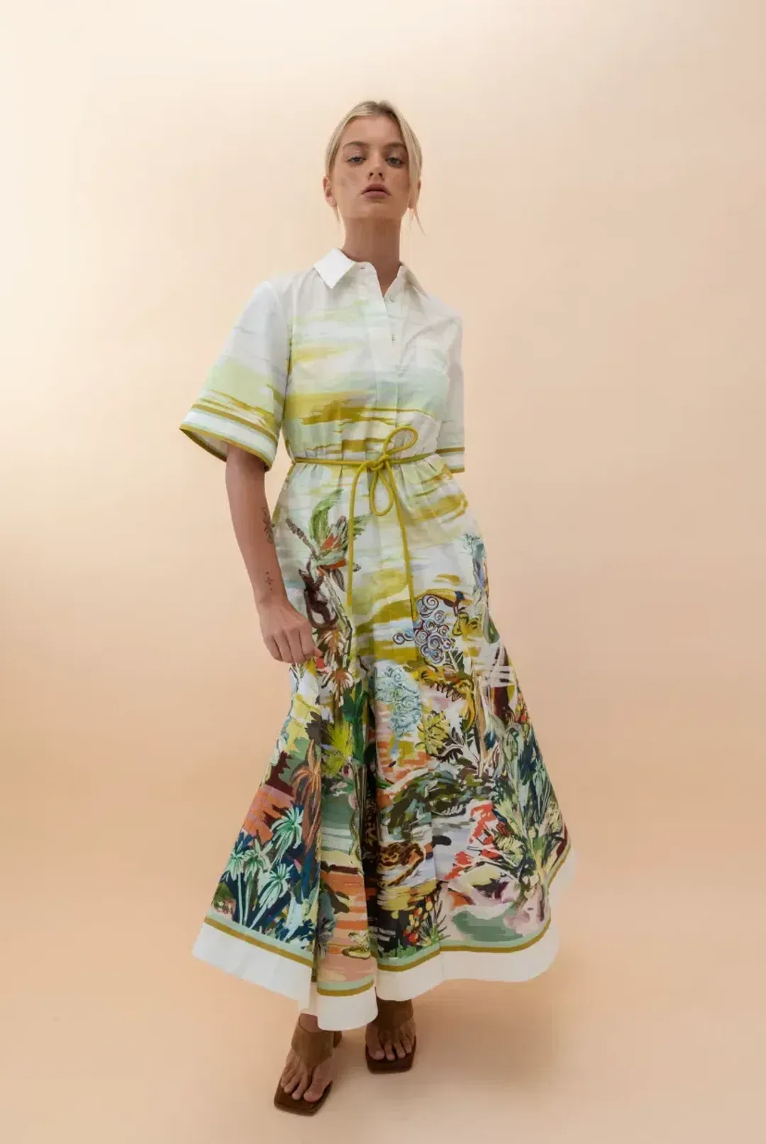 Alémais Jungle Boogie Shirtdress Size 14 for rent on The Volte - main image