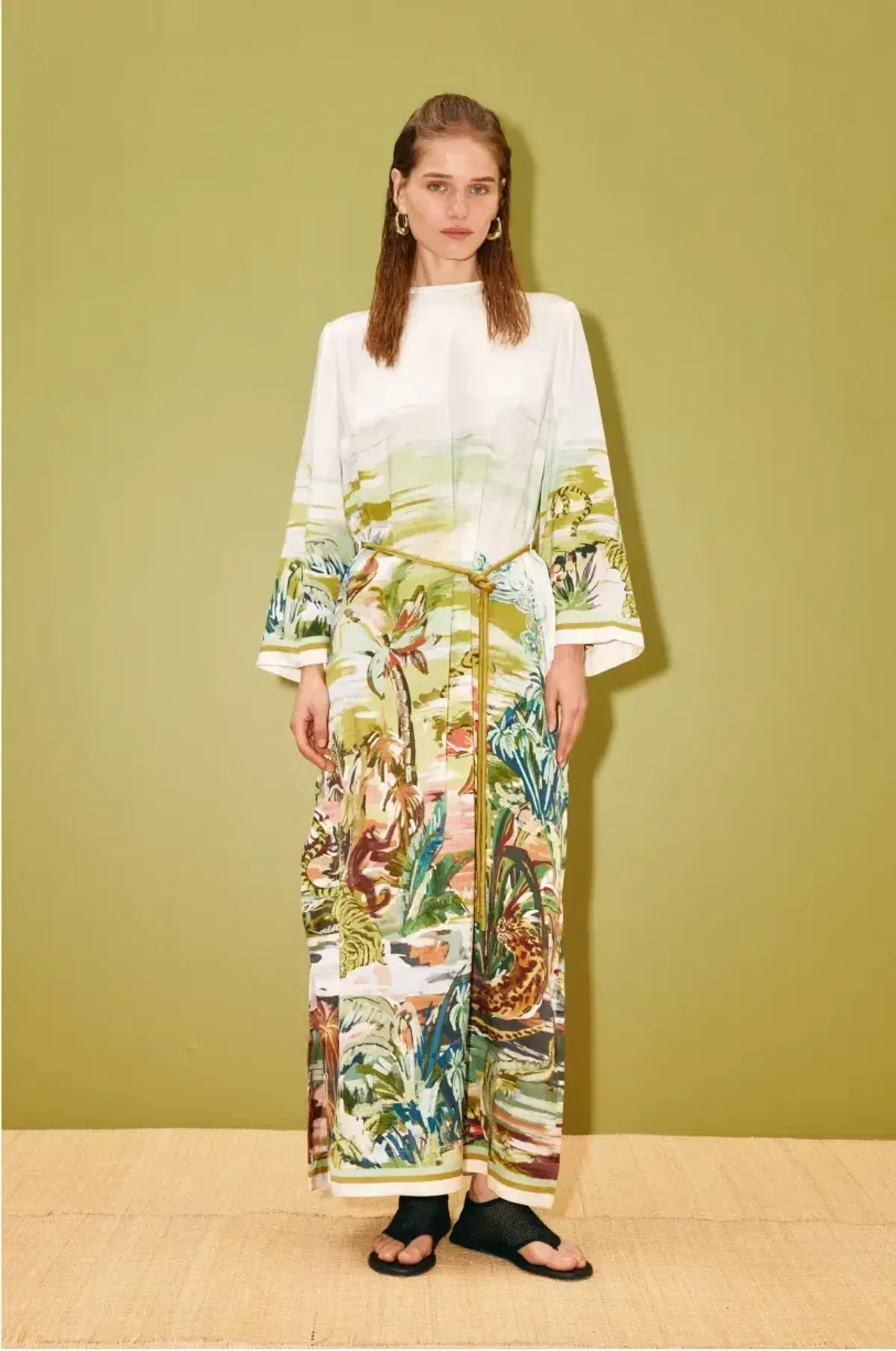 Alémais Jungle Boogie Silk Midi Size 10 for rent on The Volte - main image