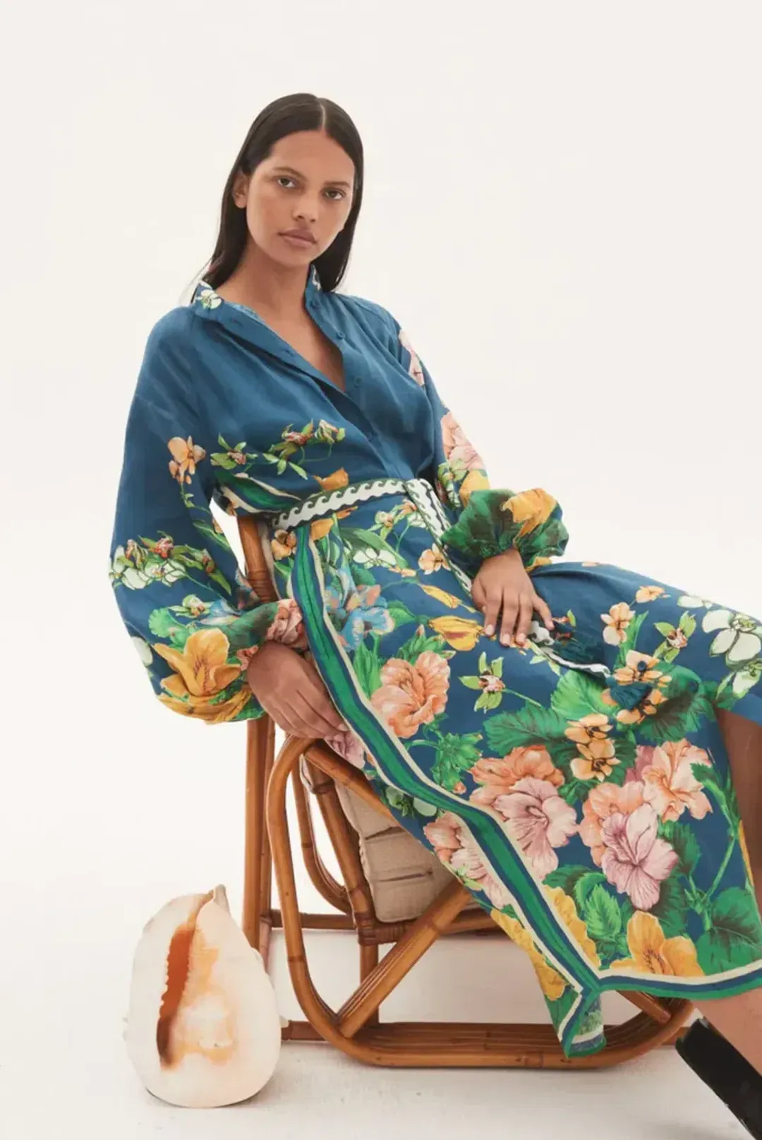 Alémais Lyla Shirtdress Size 16 for rent on The Volte - main image