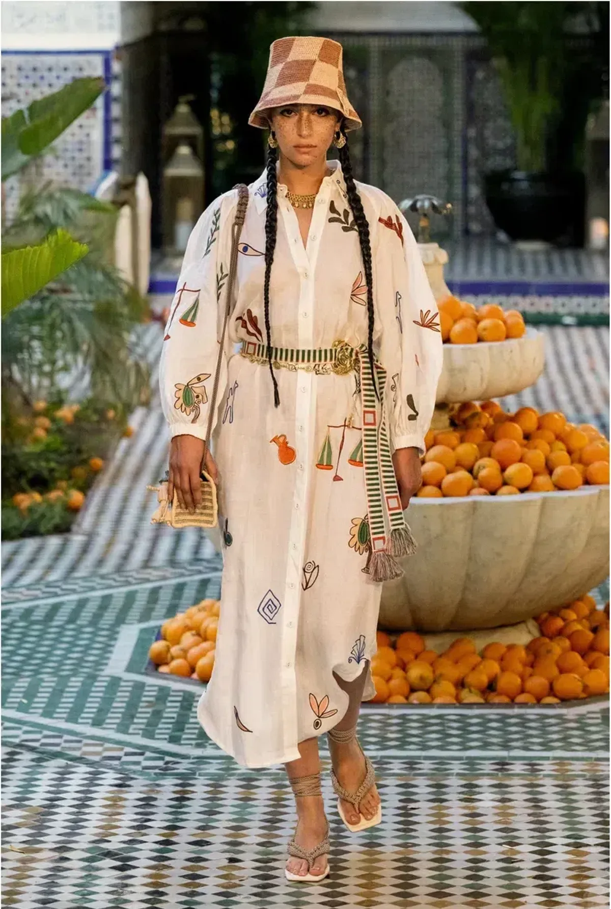 Alémais Mina Embroidered Shirtdress Size 14 for rent on The Volte - main image
