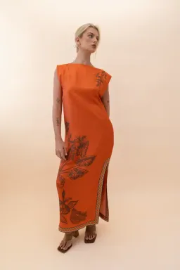 Alémais Monkey Dance Silk Midi Size 14 for rent on The Volte - image 1