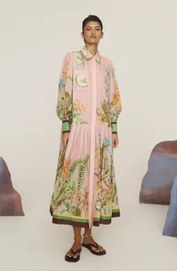 Alémais Papaya Shirtdress Size 14 for rent on The Volte - image 1