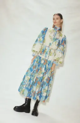 Alémais Skye Patchwork Shirtdress Size 14 for rent on The Volte - image 1