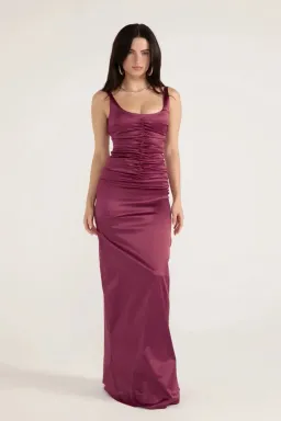 ANCE GRIA ATLEIN GOWN PLUM SIZE 6 (XS) for rent on The Volte - image 1
