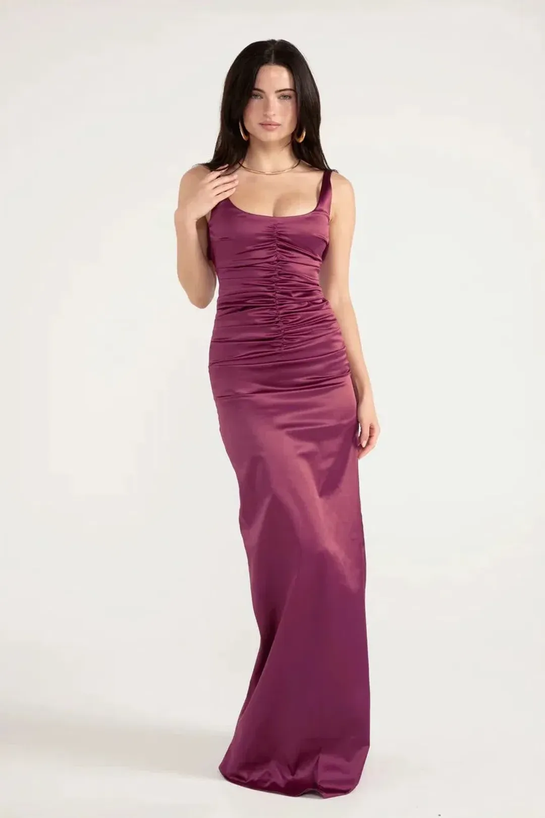 ANCE GRIA ATLEIN GOWN PLUM SIZE 6 (XS) for rent on The Volte - main image