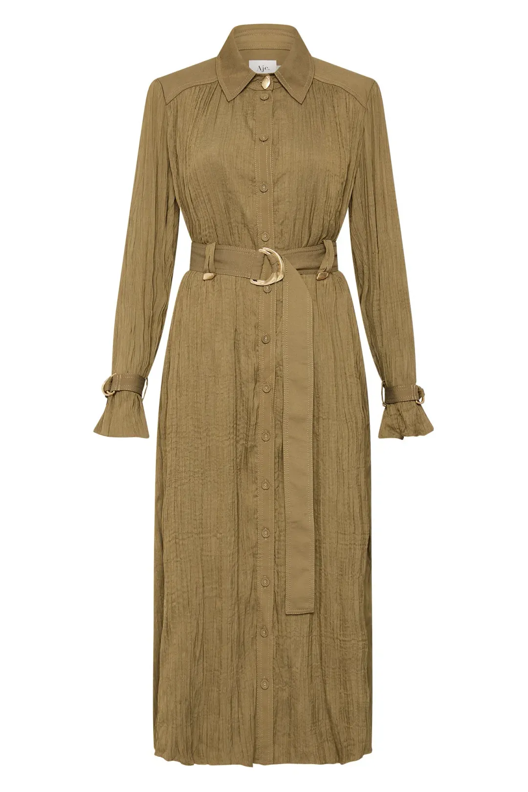 Bays Crushed Pleat Midi Dress for rent on The Volte - main image
