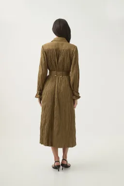 Bays Crushed Pleat Midi Dress for rent on The Volte - image 5