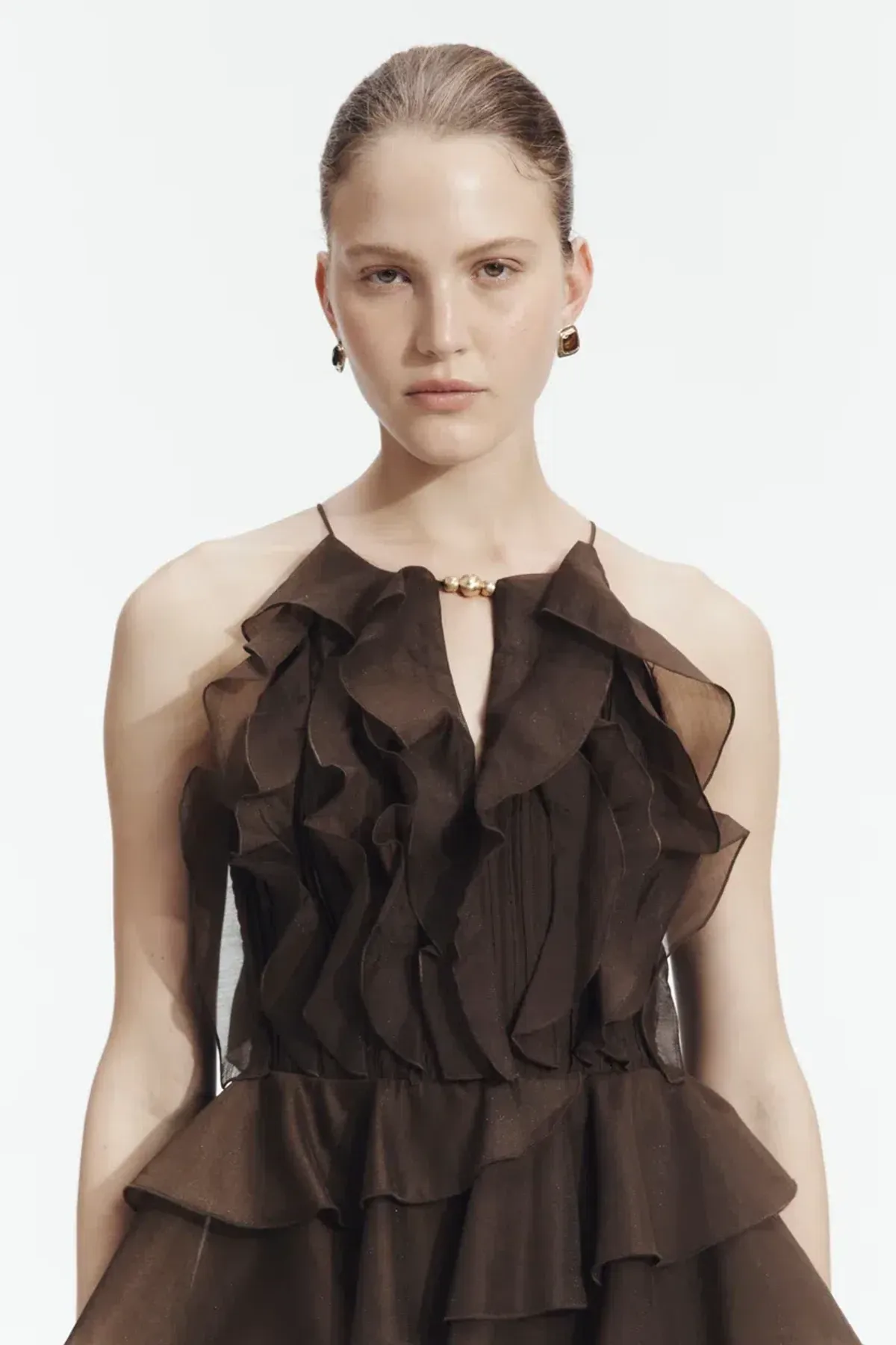 BRAND NEW🤎 AJE Cleo Gown in Carob Brown - Size 10 - Ruffle Tiered Maxi Dress 🤎 - Image 10