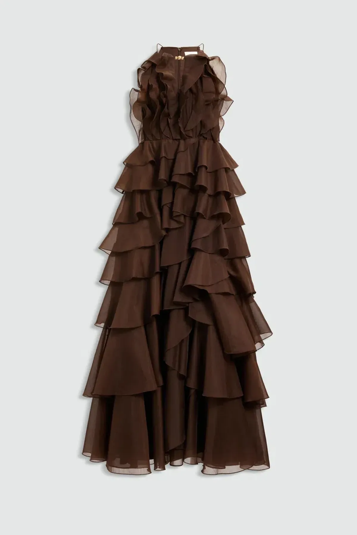 BRAND NEW🤎 AJE Cleo Gown in Carob Brown - Size 10 - Ruffle Tiered Maxi Dress 🤎 - Image 7