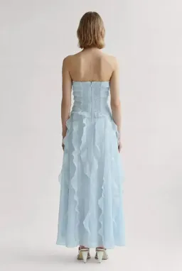 BRAND NEW🩵 Aje ALLAIRIE GOWN in Pastel Blue - Size 12 AU 🩵 Ruffled Tiered Maxi Dress 🩵 for rent on The Volte - image 3