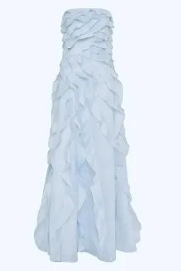 BRAND NEW🩵 Aje ALLAIRIE GOWN in Pastel Blue - Size 12 AU 🩵 Ruffled Tiered Maxi Dress 🩵 for rent on The Volte - image 9