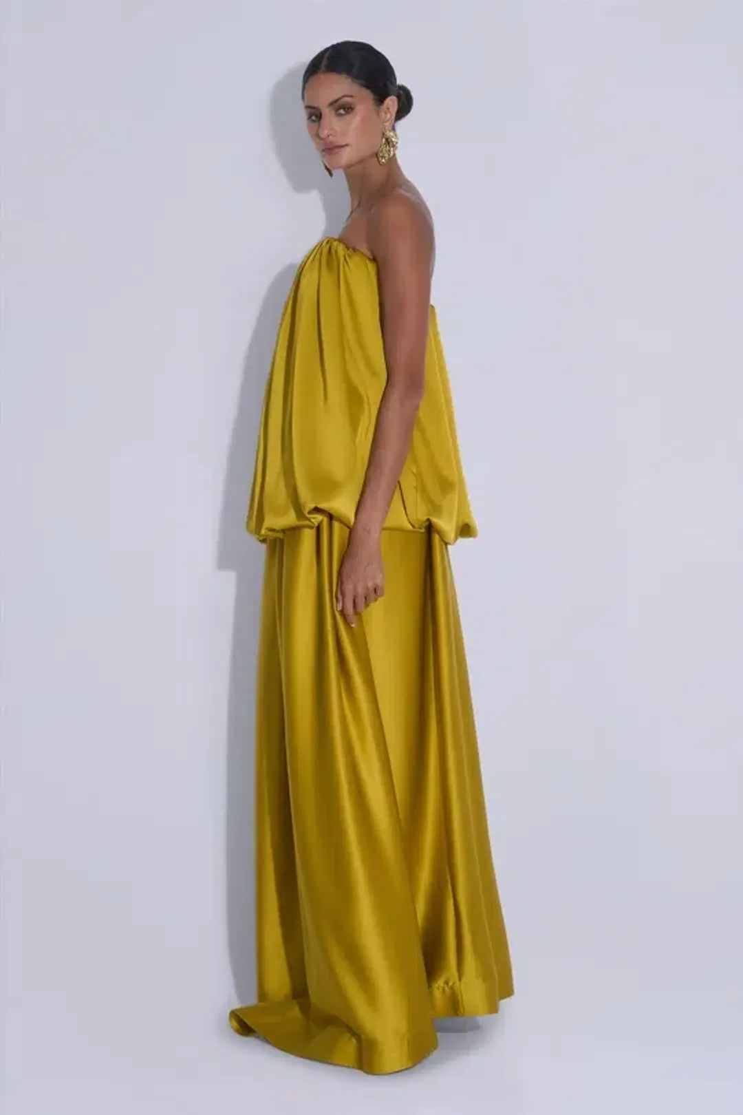 Lidee Reine Gown in Chartreuse Size 8 for rent on The Volte - main image