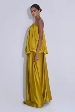 Lidee Reine Gown in Chartreuse Size 8 for rent on The Volte - image 2