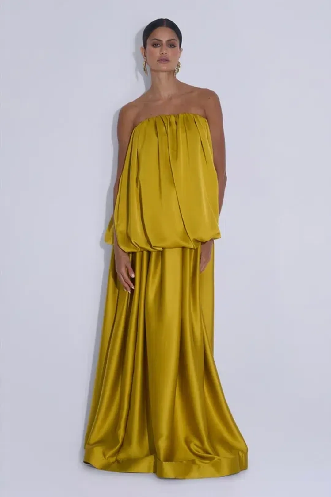 Lidee Reine Gown in Chartreuse Size 8 for rent on The Volte - main image