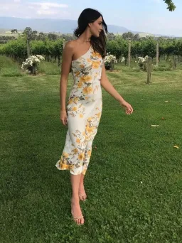 Bec & Bridge Matilde Asym Midi Dress 8 for rent on The Volte - image 1