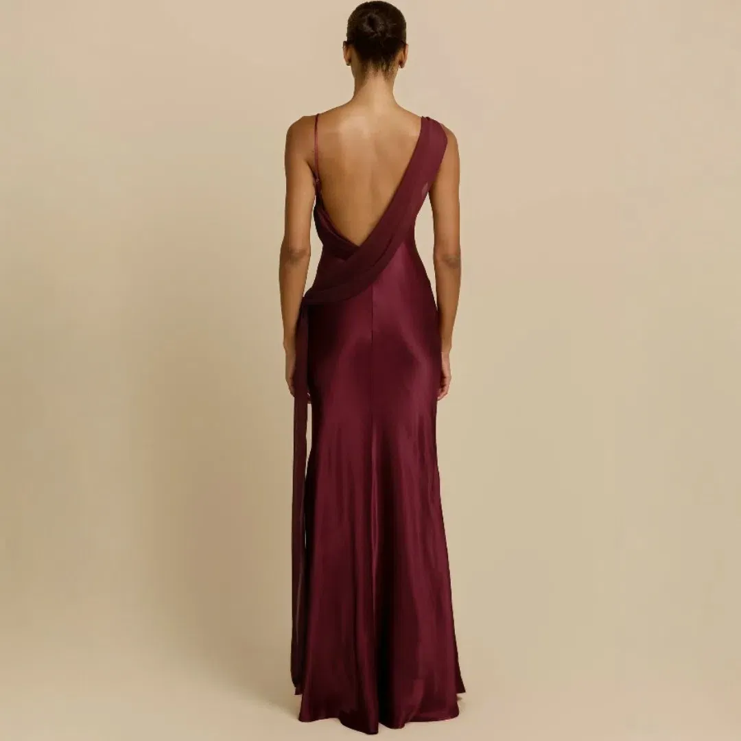 Arcina Ori Helena Dress In Plum Size XS for rent on The Volte - main image