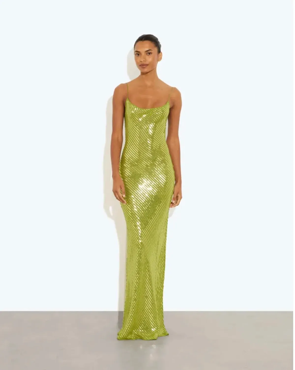 Rat & Boa Gina Sequin Maxi Green Dress Size S - Image 1