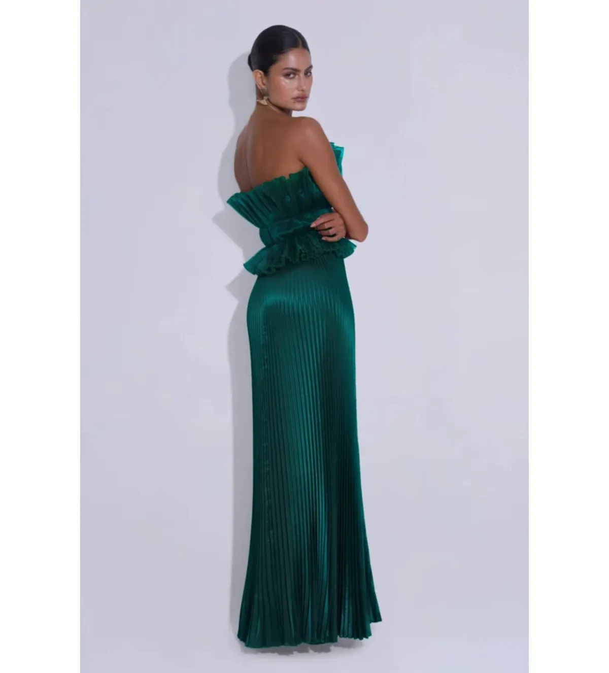 L'Idee Masquerade Gown in Pine Size AU8 - Image 2