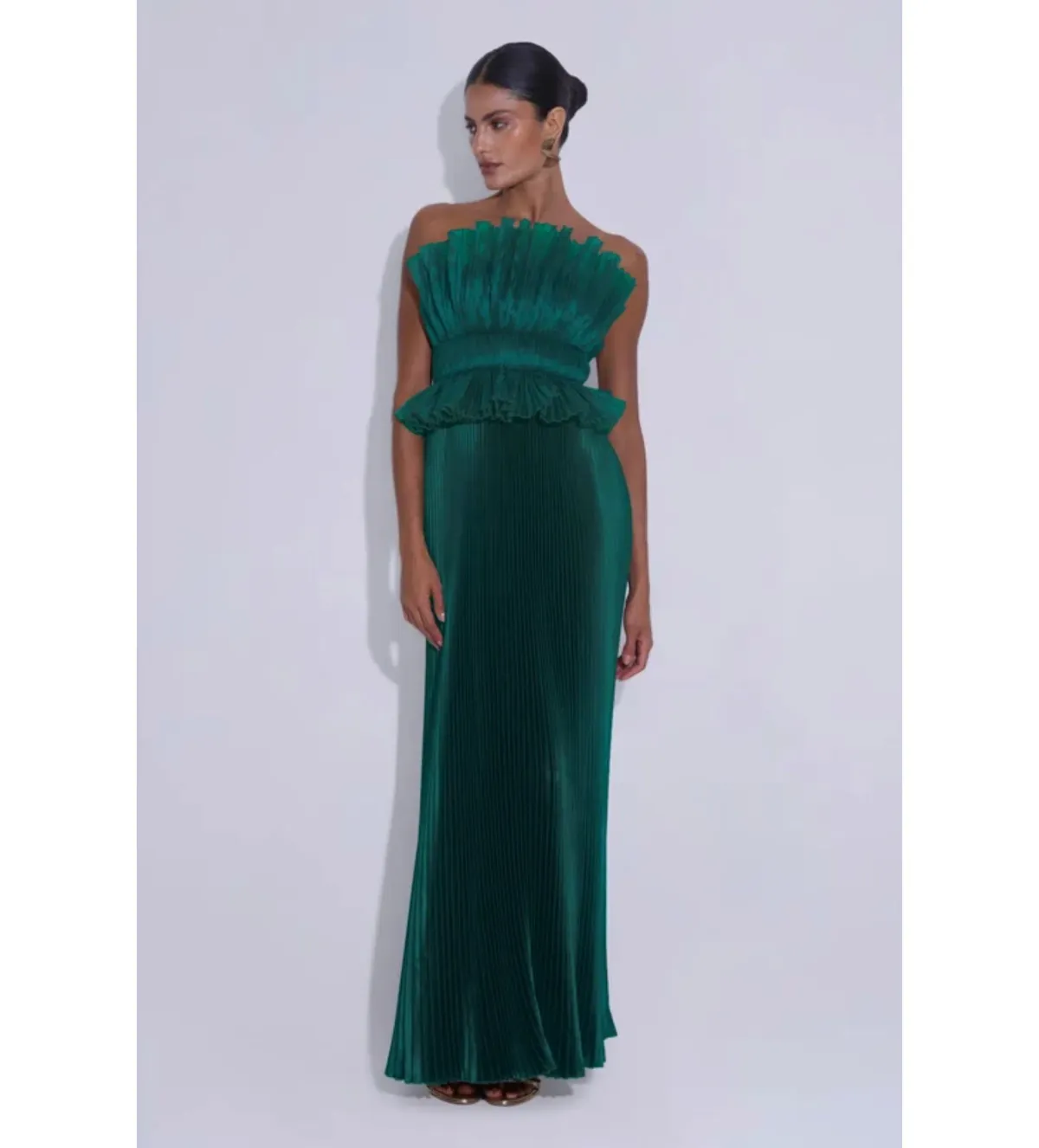 L'Idee Masquerade Gown in Pine Size AU10 - Image 1