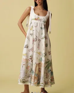 ALEMAIS Anouk Ballet Sundress Cream Size 10 AU for rent on The Volte - image 2