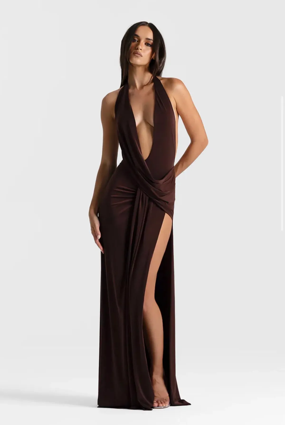 Natalie Rolt Winona gown in brown size xs - Image 1