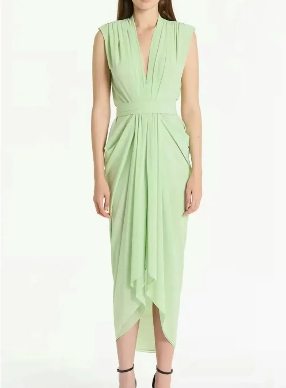 Carla Zampatti waterfall dress for rent on The Volte - main image