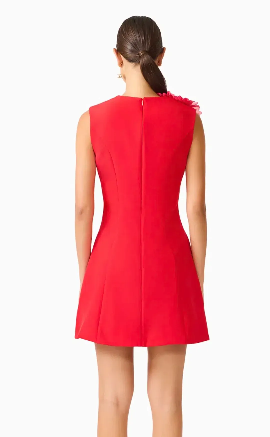 ELLIATT Buttercup Red Floral Mini Dress – Size 8 – As Worn by Emma Freedman for rent on The Volte - main image